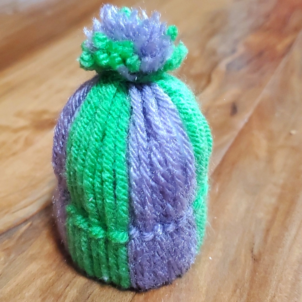 Green and Purple Hat Decor